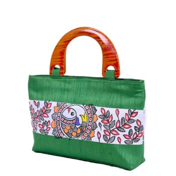Stunning Mithila Painting Design inspired by traditional madhubani  art,Adjustable strap allows for comfortable wear as